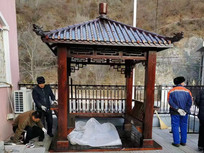 涼亭花架